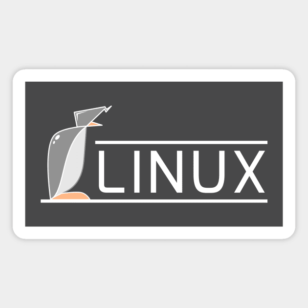Linux Penguin Logo Magnet by sketchtodigital